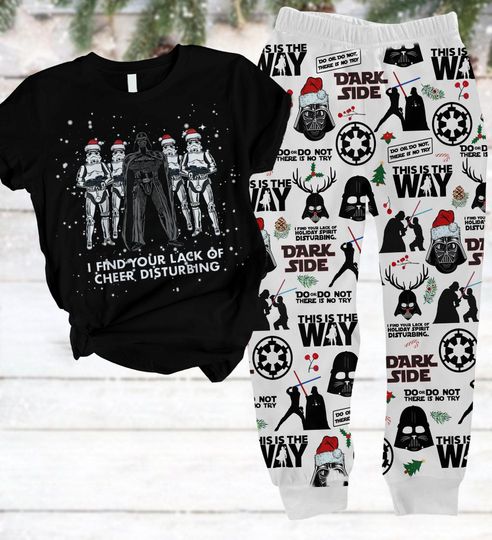 Star Wars Christmas Pajamas, Stormtrooper Santa Pajamas Set, Darth Vader Xmas Pajamas, Galaxy's Edge Shirt, Disney Christmas Gift