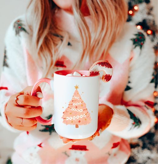 Tis the Season Friendship Bracelet Christmas Tree Eras Tour Mug