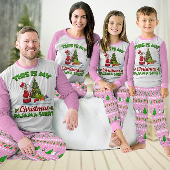 Daisy Duck Family Pajamas Set, Disney Duck Christmas Pajamas, Cartoon Movie Pajamas