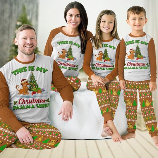 Disney Simba Family Pajamas Set, Lion King Matching Pajamas, Disney Animal Kingdom