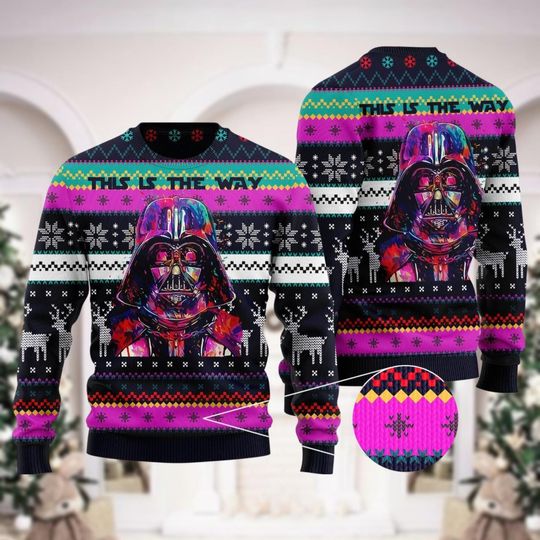 Christmas Darth Vader Ugly Sweater, Disney Star Wars Sweater, Magic Kingdom Sweater