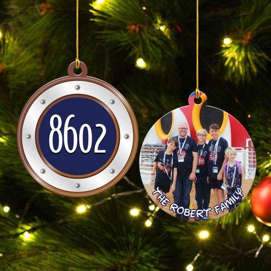 Personalized Disney Cruise Very Merry Time Cruises Ornament, Family First Cruise