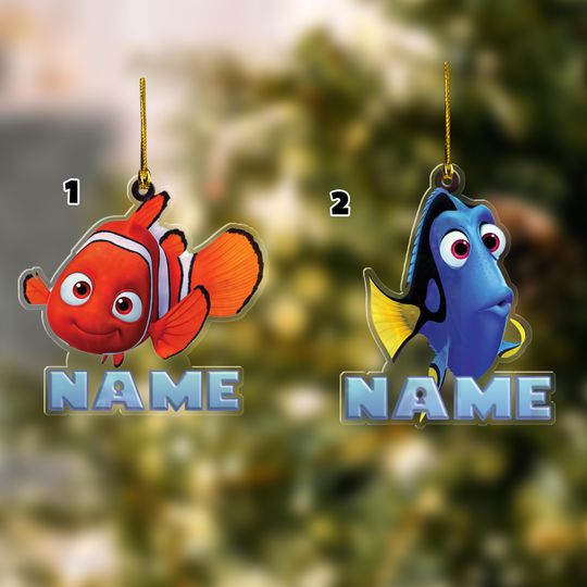 Finding Nemo Dory Christmas Ornament, Disney Nemo Ornament, Christmas Ornament