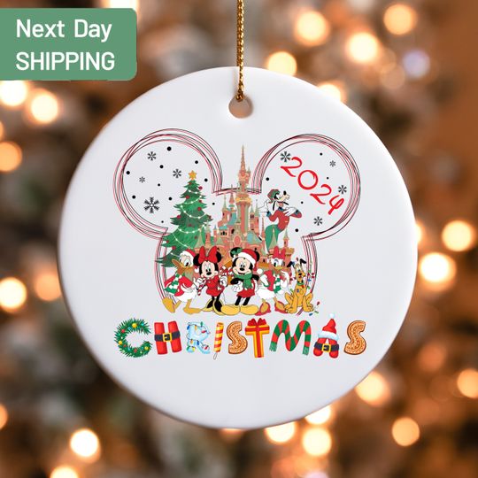 Disney Christmas Ornament, Mickey and Friends Ornament, Disney Family Trip , Christmas Disney Vacation Ornament,