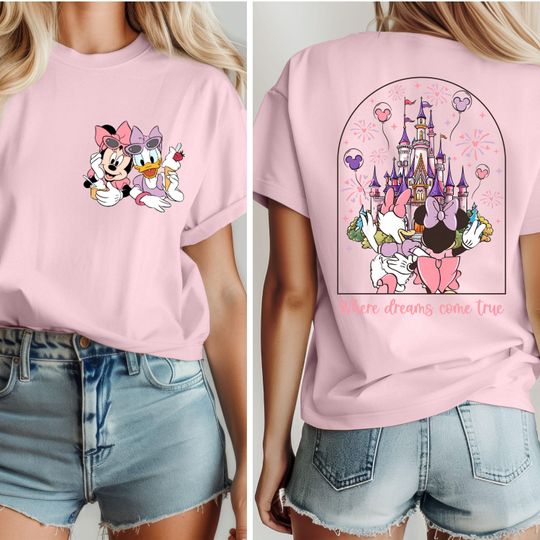 Comfort Colors Minnie And Daisy Besties Shirt, Daisy Duck And Minnie Mouse Shirt, Magical Kingdom Shirt, Disney Besties Tee