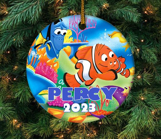 Finding Nemo christmas ornament, Disney Nemo Ornament, Finding Dori Personalized Christmas Ornament