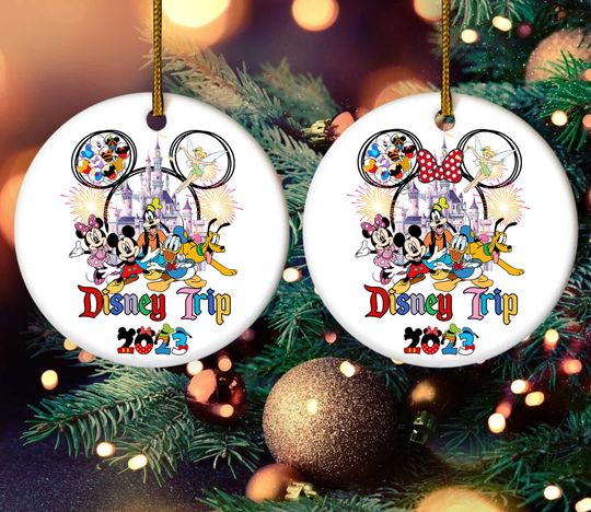 Custom Disney Family Trip 2024 Ornament, Family Vacation Ornaemnt, Magical Kingdom Ornament