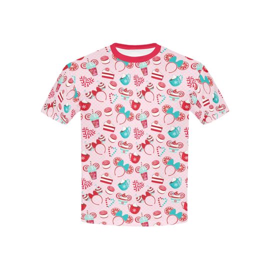 Peppermint Minnie Snacks Kids Shirt | baby disney world disneyland kitschy kawaii