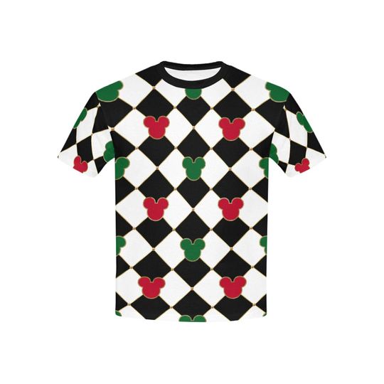 Christmas Mickey Check Kids Shirt | baby toddler disney world disneyland preppy old money