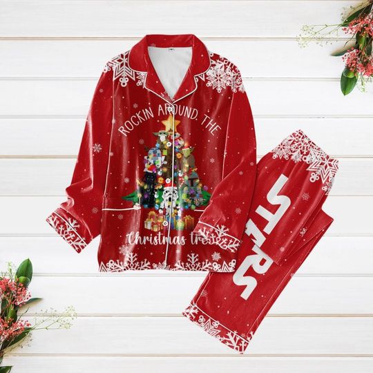 Christmas Pajamas, Disney Star Wars Xmas Pajamas, Darth Vader Stormtrooper