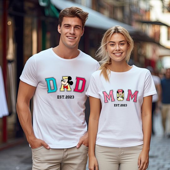Disney Mom Dad Shirt, Disney Mama Shirt, Disney Mommy Daddy Shirt, Disney Mom Dad Shirt, Disney Mom Gift, Mickey Dad Shirt