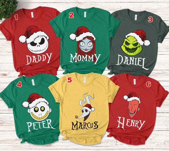 Nightmare Before Christmas Shirt, Jack and Sally Christmas, Disney Christmas Shirts