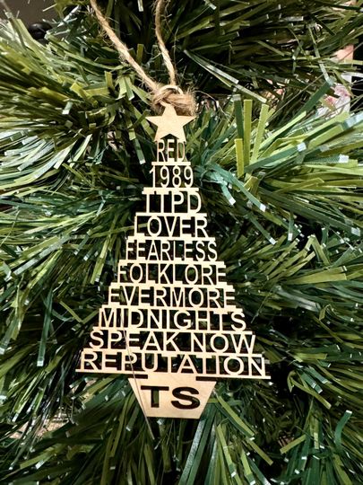 Christmas Eras Tour Inspired Ornaments | Album Ornaments | Eras Tour Ornaments