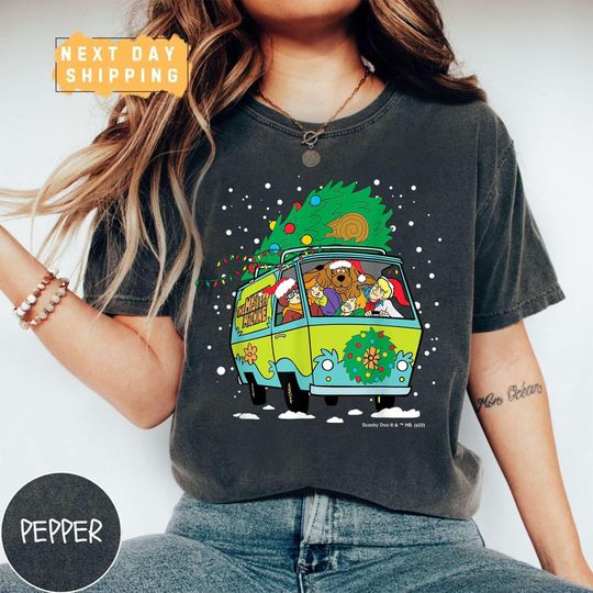Retro Scooby Doo Christmas Mystery Machine Sweater, Retro Disney Scooby Shirt
