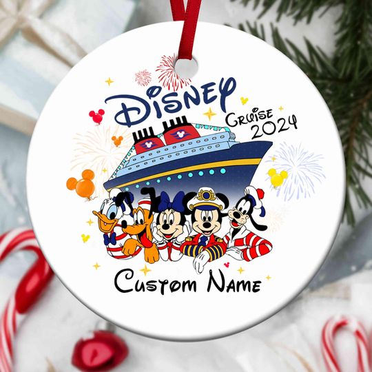 Personalized Cruise Ornament, Disney Cruise Ornament, Family Cruise Trip 2024