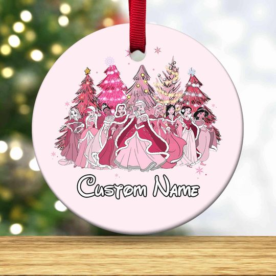 Disney Princess Christmas Ornament, Custom Disney Christmas Ornament, Personalized Elsa