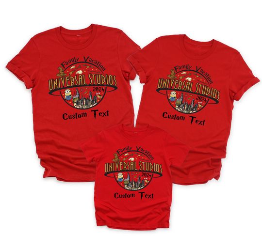 Universal Studios Color Shirts, Universal Studios Family Matching shirts with Custom Name, Disney Universal Studios Shirts