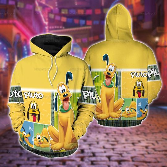 Pluto Dog Hoodie, Disney Pluto Hoodie, Pluto Disney Shirt, Pluto Shirt, Disney Family Gift Shirt