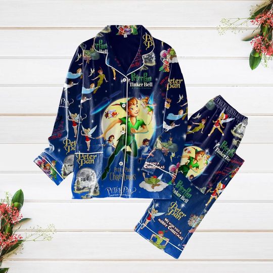 Christmas Pajamas, Disney Peter Pan Pajamas Set