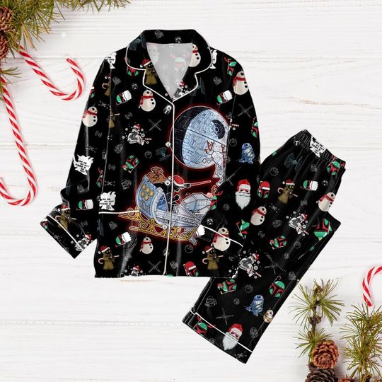 Darth Vader Pajamas Set, Disney Movie Characters Christmas Pajamas