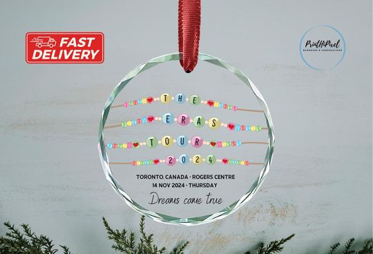 Custom Eras Tour 2024 Ornament, Custom Fan Ornament, Lover Christmas Tour Ornament,