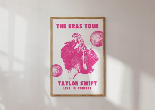 Eras Tour Poster Pink Disco