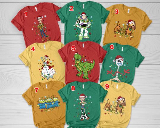 Toy Story Christmas Shirts, Custom Toy Story Shirt, Custom Disney Christmas Shirt