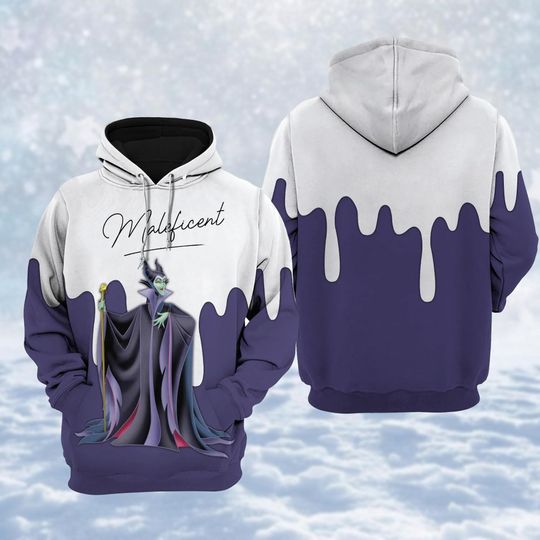 Christmas Maleficent 3D Hoodie, Disney Villains 3D Shirt, Bad Witches Club Woman Shirt