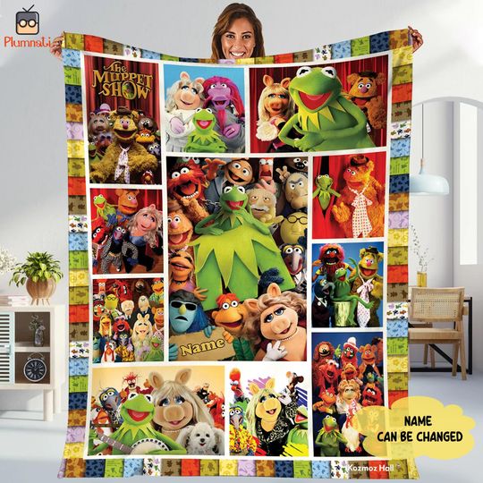 Personalized The Muppet Christmas Carol Blanket, Disneyland The Muppet Fleece Blanket
