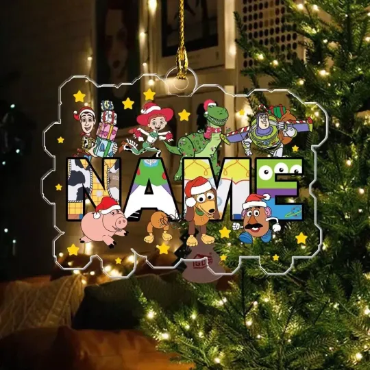 Personalized Disney Pixar Toy Story Christmas Ornament, Custom Toy Story Gift