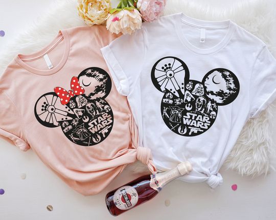 Star Wars Mickey Mouse Shirt, Disney Family Shirts, Mickey Head Star Wars Shirt, Death Star Shirt, Star Wars Tees