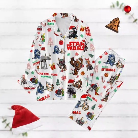 Christmas Star Wars Pajamas Set, Disney Movie Matching Pajamas