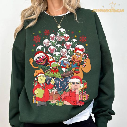 Disney The Muppets Christmas Carol Sweatshirt, Disney Mickey's Very Merry Xmas Party Sweatshirt