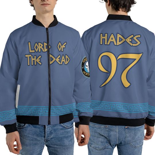 Disney Lord Of The Dead Hades 97 Fleece Bomber Jacket, Hercules Villain Streetwear Jacket, Gift For Family
