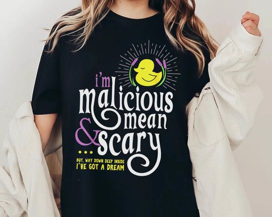 The Snuggly Duckling Malicious, Mean and Scary Comfort Colors Shirt, Vintage Disney Tangled T-shirt