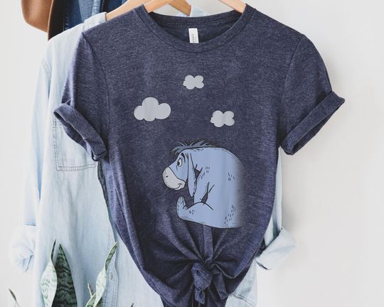 Eeyore In The Clouds Comfort Colors Shirt,  Winnie The Pooh Disney T-shirt, Cute Birthday Gift, Disneyland Family Trip