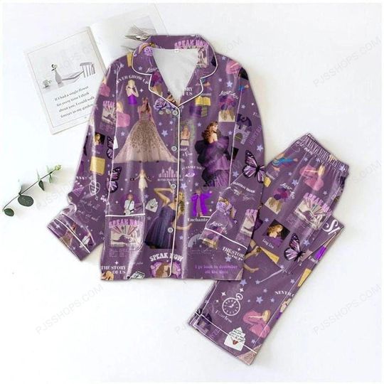 Tayl0r Swift Speak Now Pajamas Set, Eras Tour Pajamas Set, 1989 Tayl0r Swift