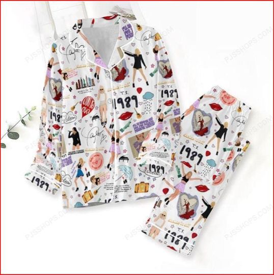 Swift Versions Eras Tour Pajamas Set, Family Christmas Pajamas Set