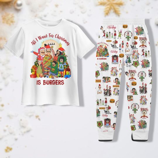 Bobs Burgers Christmas Shirt, Bob Belcher Pajamas, Belcher Family Christmas Pajamas