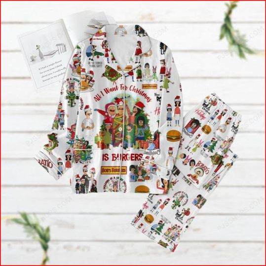 Bobs Burgers Christmas Pajamas Set, Belcher Family Matching Pajamas Set
