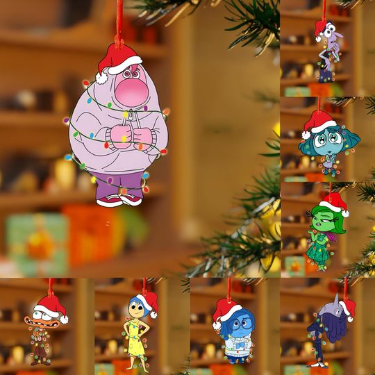 Disney Inside Out Christmas Ornament, It's Okay To Feel All The Feels Inside Out 2