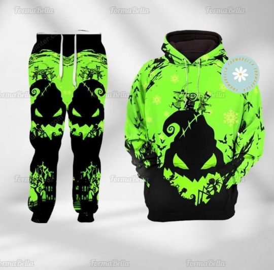 Halloween Oogie Boogie Costume Hoodie, Lock Shock Barrel Shirt, Disney Halloween Cosplay, Nightmare Before Christmas