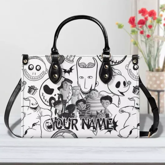 Personalized Disney Frankenweenie Luxury Women PU Leather Handbag,