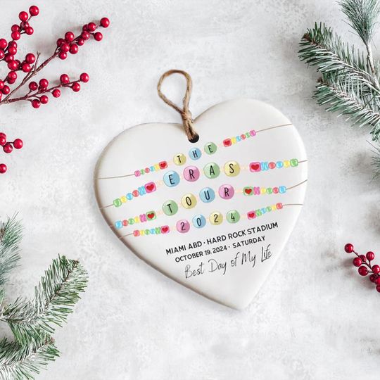 Custom Eras Tour 2024 Ornament, Custom Fan Ornament, Lover Christmas