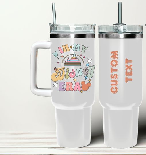 Disney 40 oz Handle Family Tumbler 2024 ,Disney Family Trip 2024 Tumbler