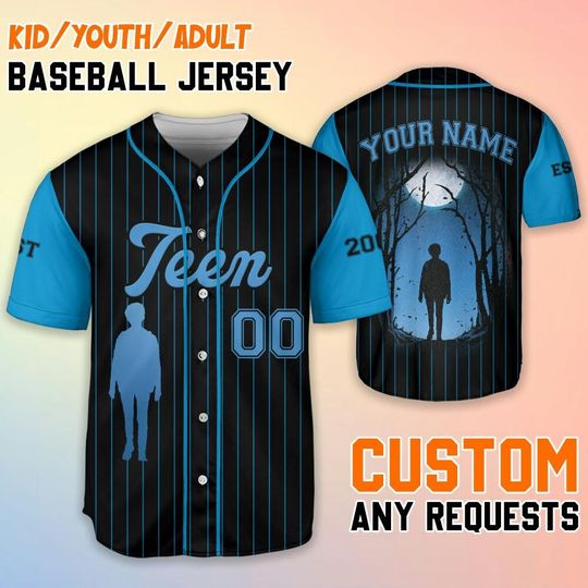 Custom Agatha All Along Agatha Teen Baseball Jersey, Disney Agatha Teen Jersey