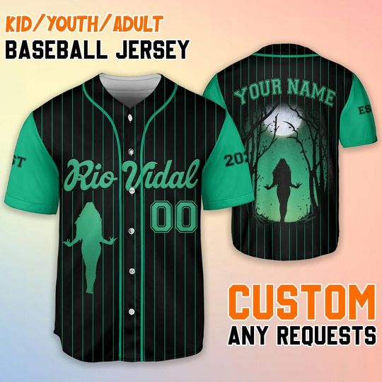 Custom Agatha All Along Agatha Rio Vidal Baseball Jersey, Disney Agatha Rio Vidal