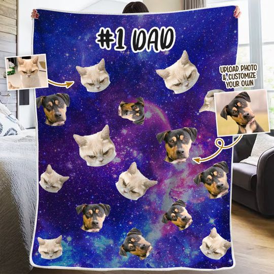 Discover Best Dad Ever - Personalized Blanket - Upload Image, Gift For Dad, Christmas Gift