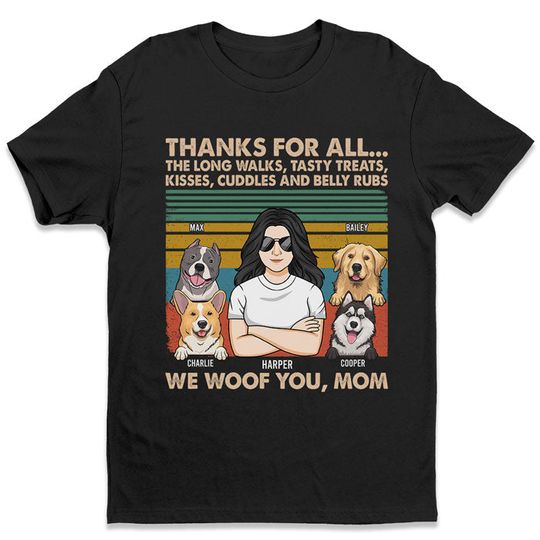 Thanks For All The Long Walk - Dog Personalized Unisex T-shirt - Christmas Gift For Pet Owners, Pet Lovers