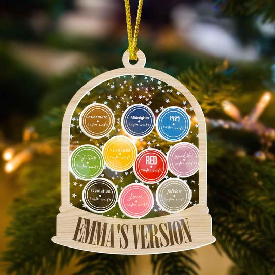 Personalized Eras Tour Christmas Ornament 2024